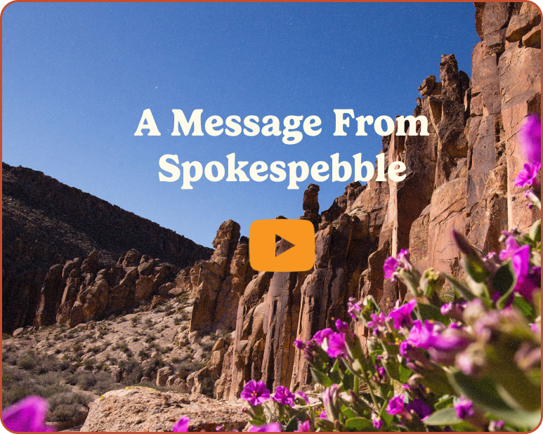 A video player with a background image from the Colorado Canyon